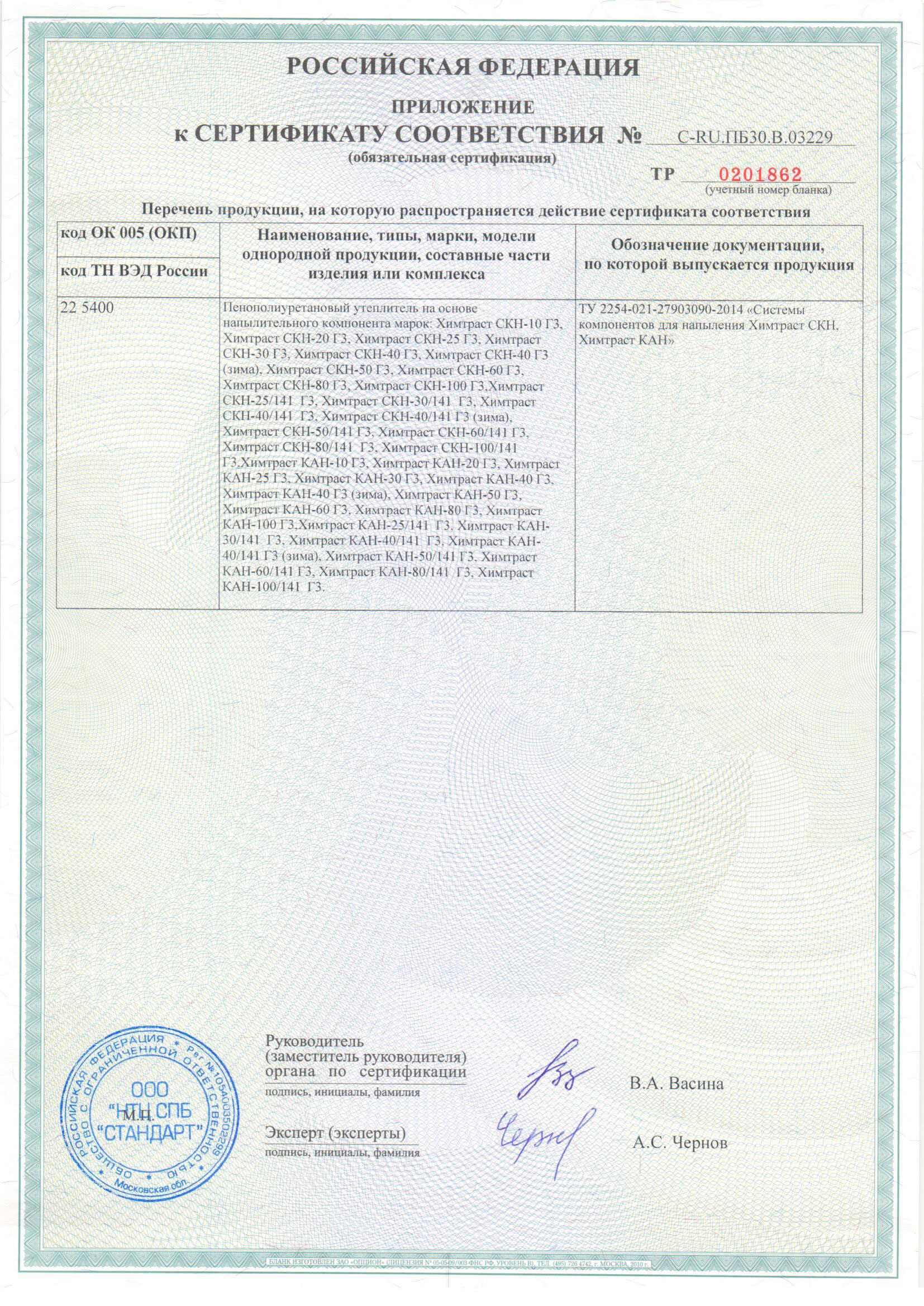 Пожарный сертификат на напылительные системы. Страница 2
