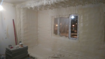 теплоизоляция стен дома ППУ